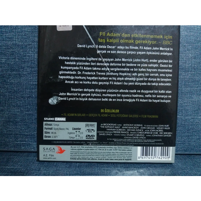 FİL ADAM  DVD FİLM (ÖZEL KUTU SET)