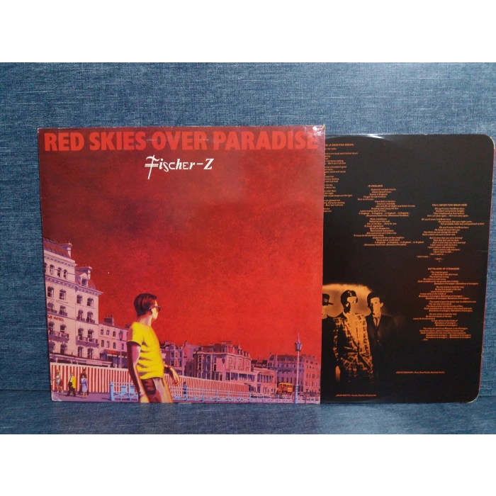 FISCHER Z RED SKIES OVER PARADISE LP ( UK TOP COPY )