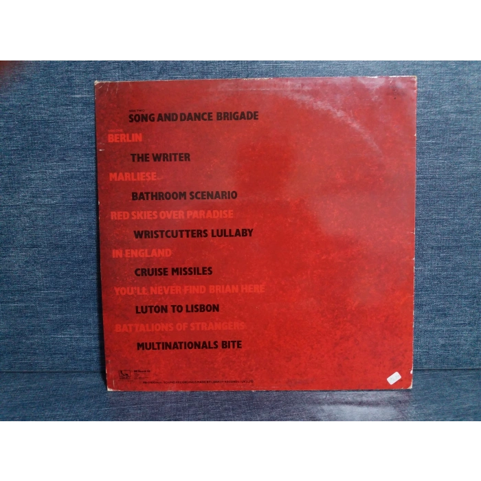 FISCHER Z RED SKIES OVER PARADISE LP ( UK TOP COPY )