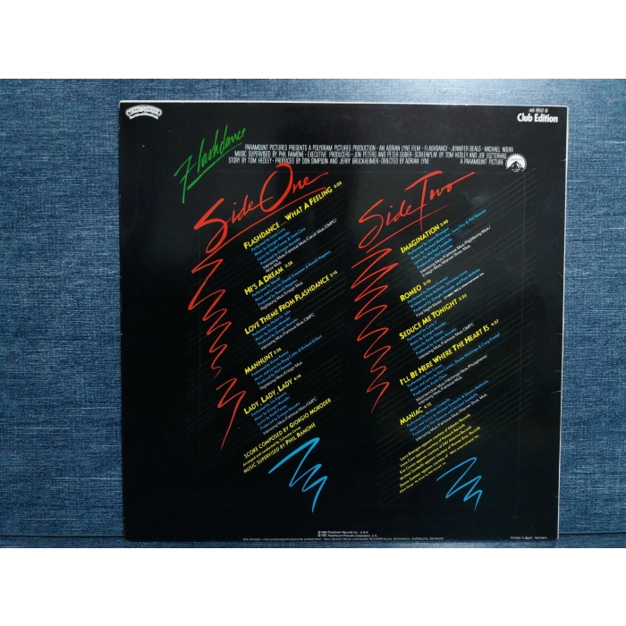 FLASHDANCE FILM SOUNDTRACK MUSIC LP