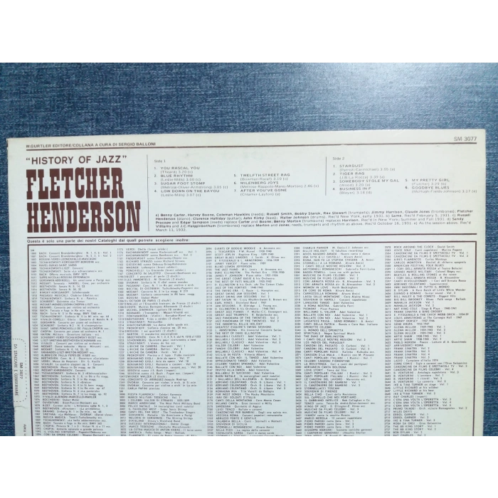 FLETCHER HENDERSON HISTORY OF JAZZ MUSIC LP