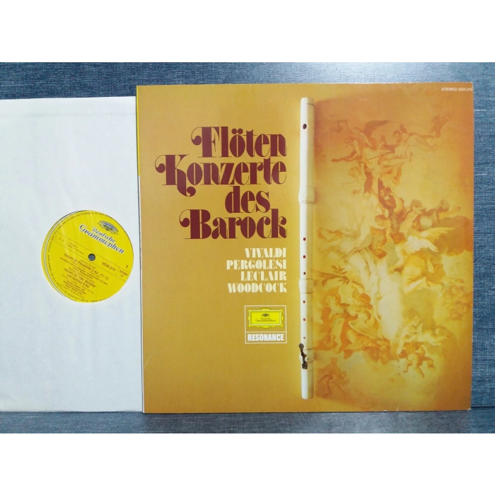FLÜT BAROCK VIVALDI PERGOLESI LECLAIR WOODCOCK MUSIC LP
