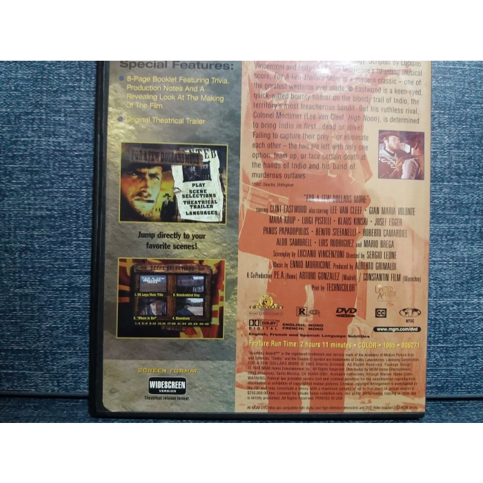 FOR A FEW DOLLARS MORE DVD FİLM (İNGİLİZCE)