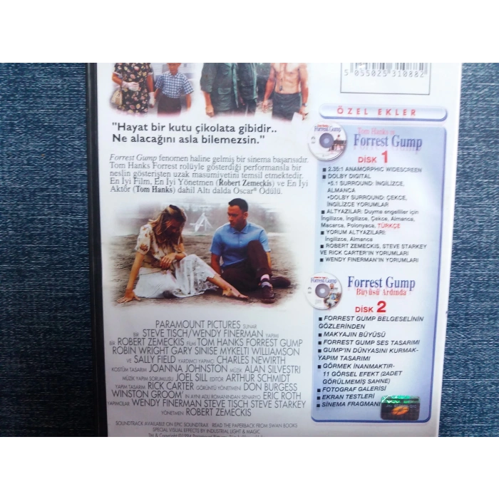 FORREST GUMP TOM HANKS DVD FİLM ( 2 DISK )