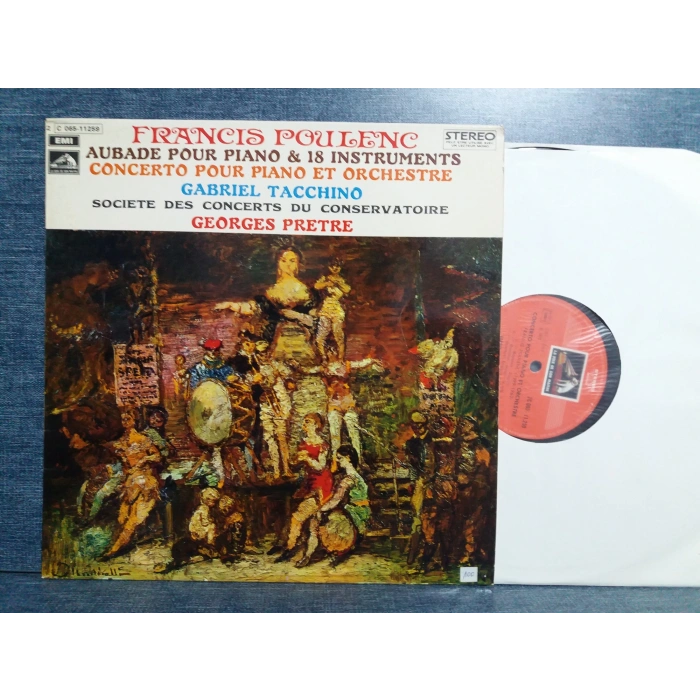 FRANCIS POULENC PIANO CONCERTO GABRIEL TACCHINO LP