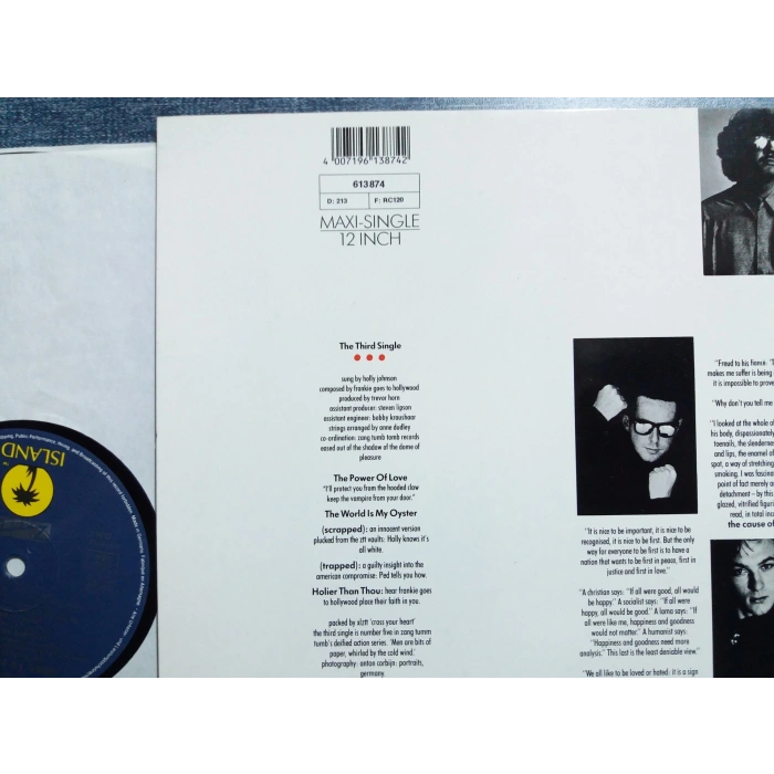 FRANKIE GOES TO HOLLYWOOD POWER OF LOVE MAXI LP