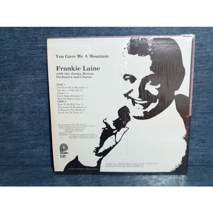 FRANKIE LAINE YOU GAVE ME A MOUNTAIN MUSIC LP