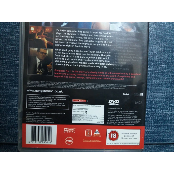 GANGSTER NO.1  DVD (İNGİLİZCE)