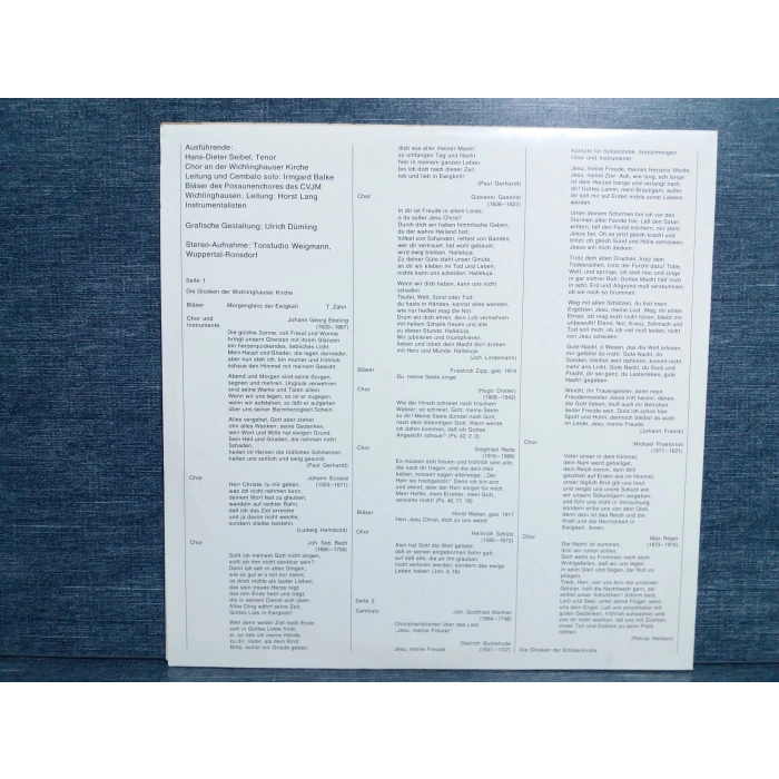 GEISTLICHE MUSIK EVANGELISCHE LP