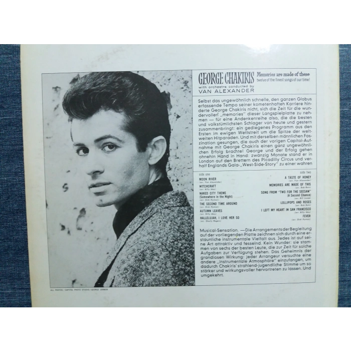 GEORGE CHAKIRIS MEMORIES MUSIC LP