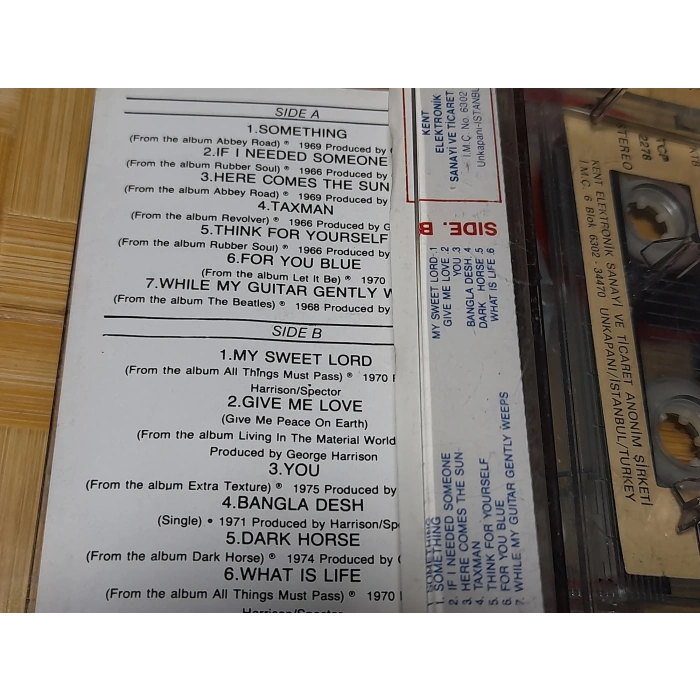 GEORGE HARRISON BEST OF MÜZİK KASET