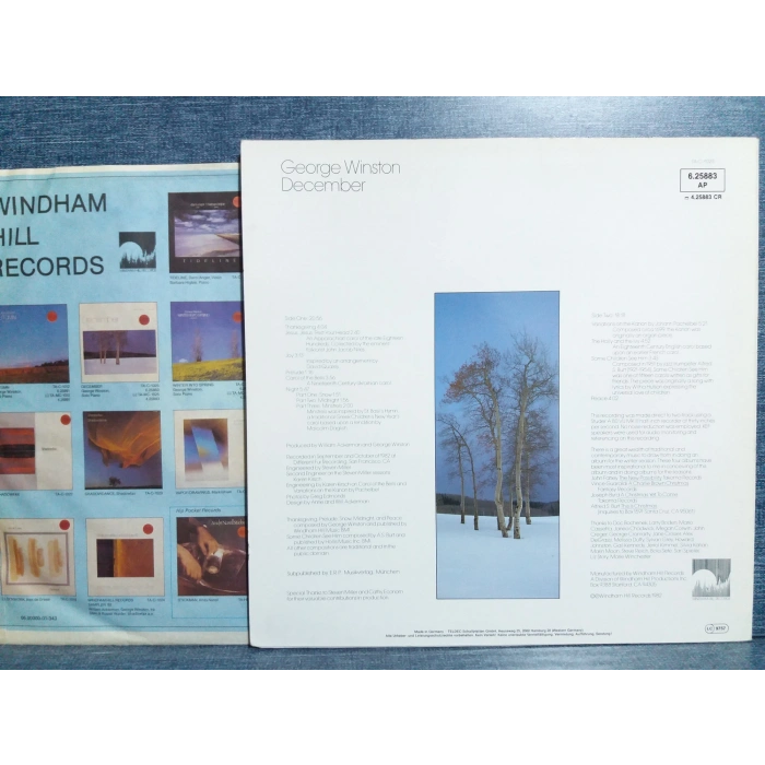 GEORGE WINSTON DECEMBER PIANO SOLOS MUSIC LP