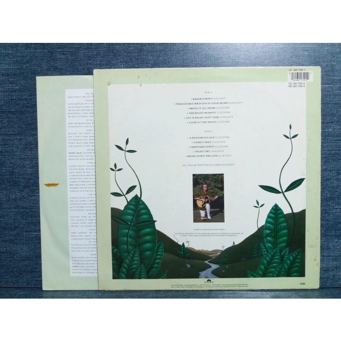 GERRY RAFFERTY RIGHT DOWN THE LINE LP