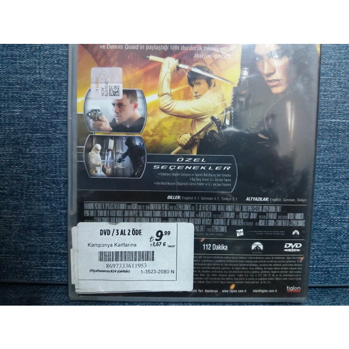 G.I JOE KOBRANIN YÜKSELİŞİ DVD FİLM (SIFIR)