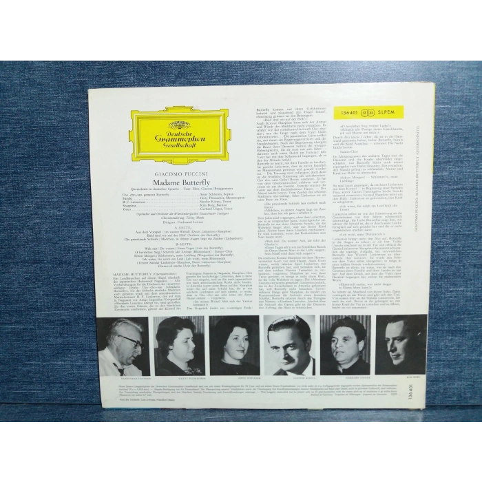 GIACOMO PUCCINI MADAME BUTTERFLY  LP