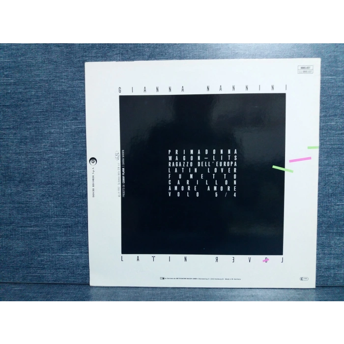 GIANNA NANNINI LATIN LOVER LP
