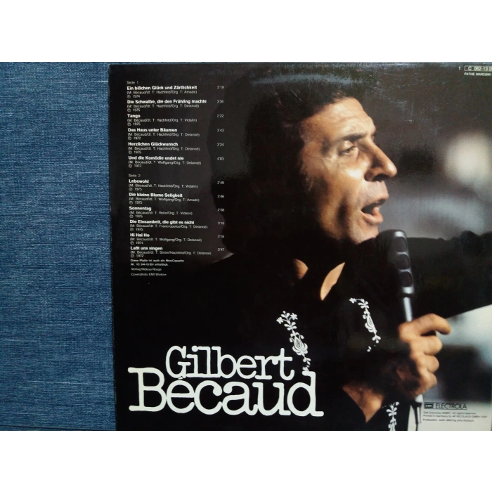 GILBERT BECAUD CHANSONS MUSIC LP