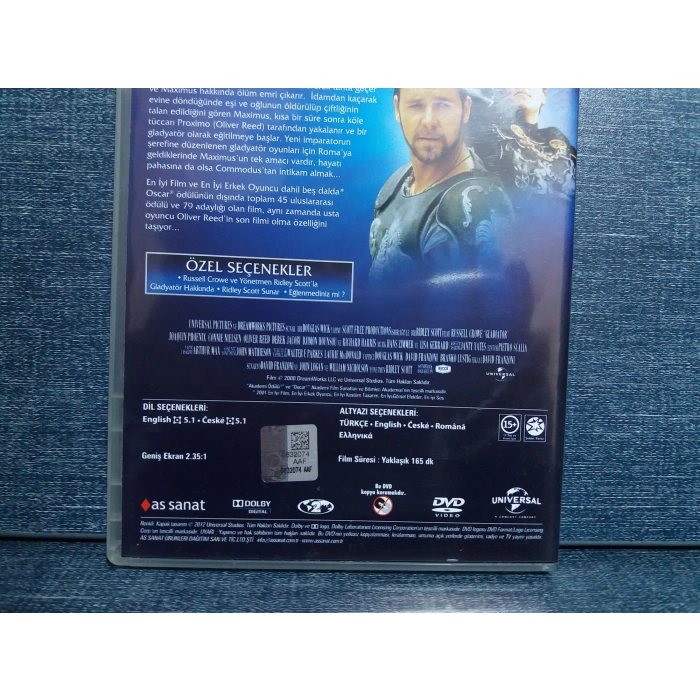 GLADYATOR DVD FİLM Tr Altyazı