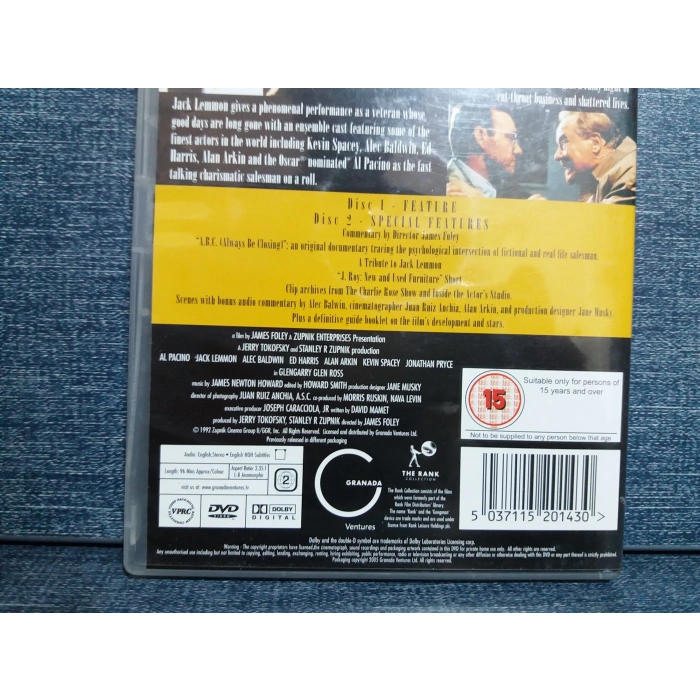 GLENGARRY GLEN ROSS DVD FİLM (2 DISK-İNGİLİZCE)