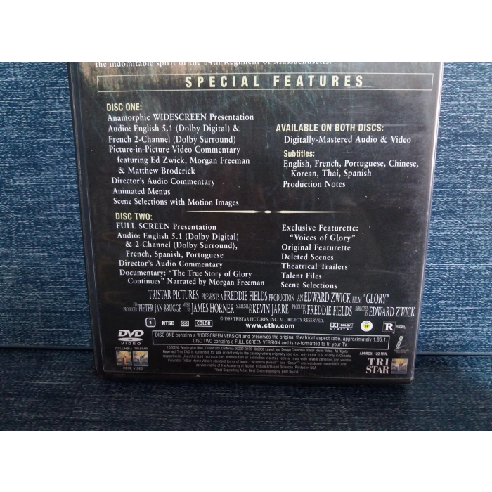 GLORY  ( 2 DISK KALIN KUTU ) DVD FİLM (İNGİLİZCE)