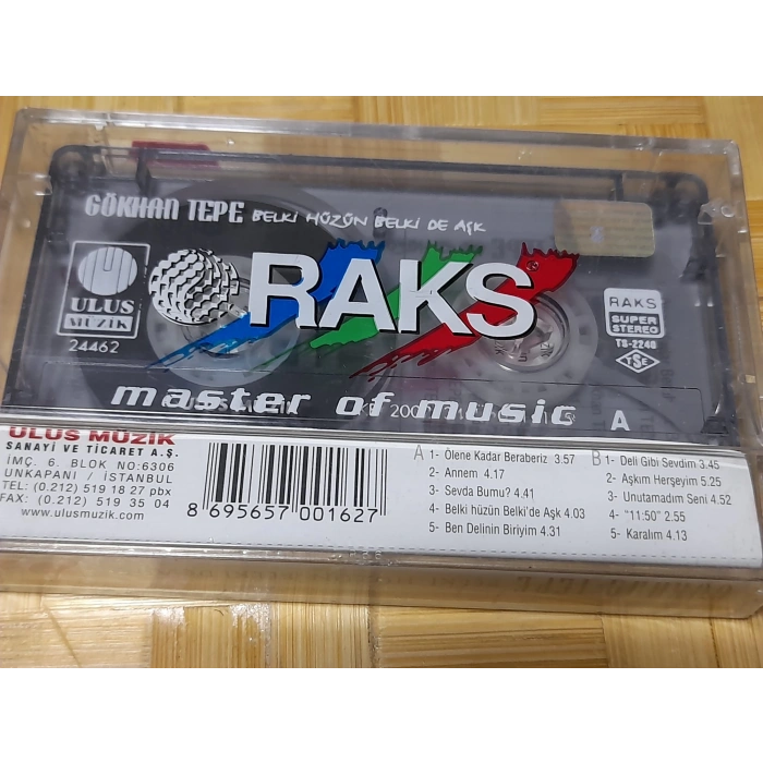 GÖKHAN TEPE BELKİ HÜZÜN BELKİ AŞK MÜZİK KASET