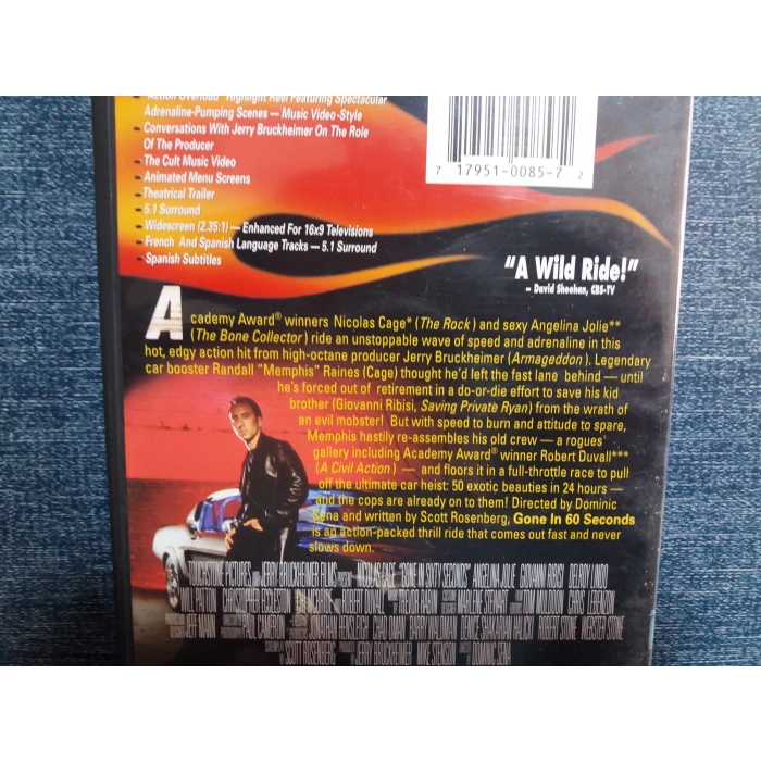 GONE IN 60 SECONDS DVD FİLM (İNGİLİZCE)