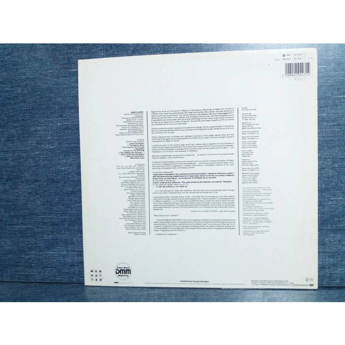 GRACE JONES SLAVE TO THE RHYTHM LP