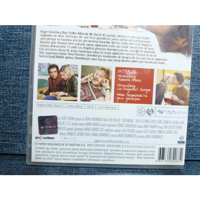 GREENBERG DVD FİLM