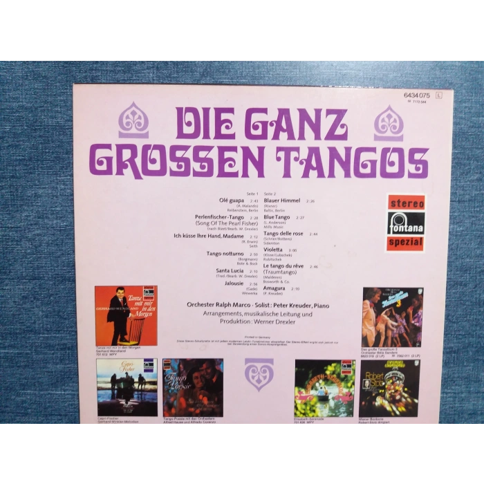 GROSSEN TANGOS  MUSIC LP
