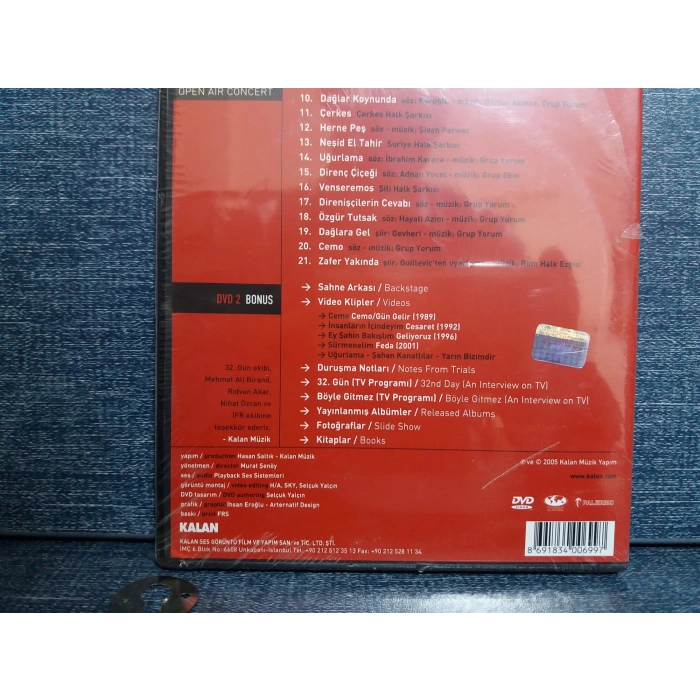 GRUP YORUM IN CONCERT DVD (SIFIR-2 DISK)