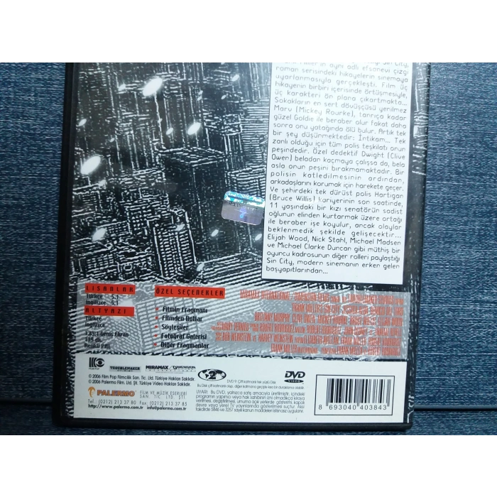 GÜNAH ŞEHRİ SIN CITY DVD FİLM