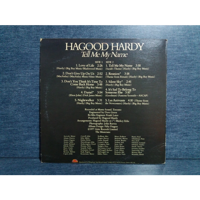 HAGOOD HARDY TELL ME MY NAME MUSIC LP