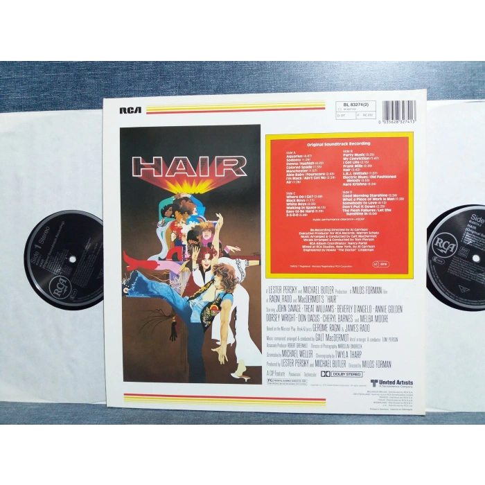 HAIR SOUNDTRACK MUSICAL FILM MUSIC LP