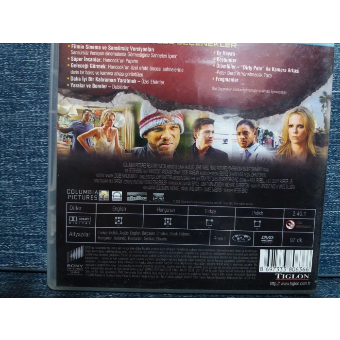 HANCOCK WILL SMITH DVD FİLM ( 2 DISK )
