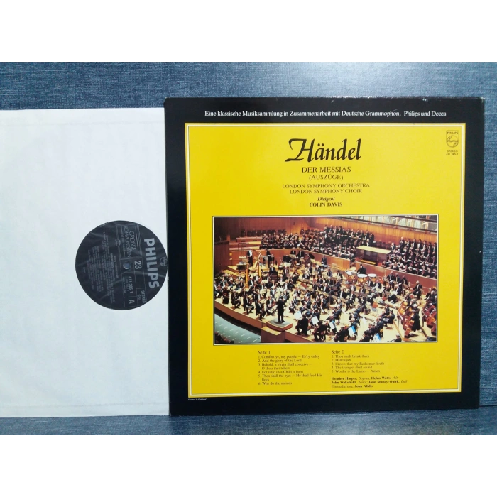 HANDEL DER MESSIAS LONDON SYM COLIN DAVIS