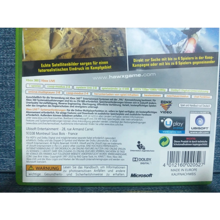 HAWX 2 XBOX 360 OYUN