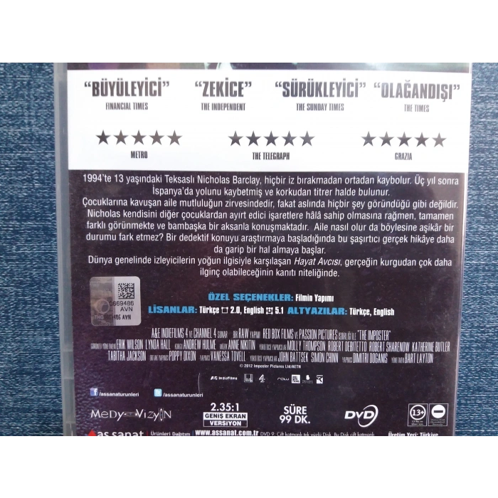 HAYAT AVCISI DVD FİLM