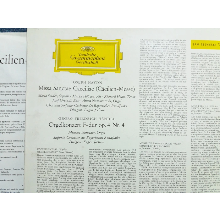 HAYDN CACILIEN MESSE EUGEN JOCHUM 2 LP