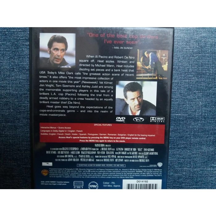 HEAT AL PACINO DVD FİLM (İNGİLİZCE)