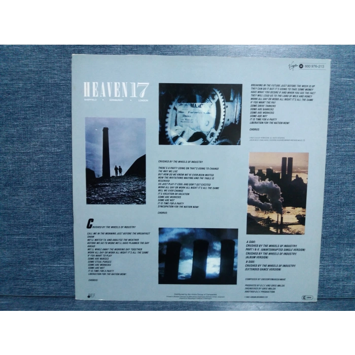 HEAVEN 17 CRUSHED BY THE WHEELS INDUSTRY MAXI LP