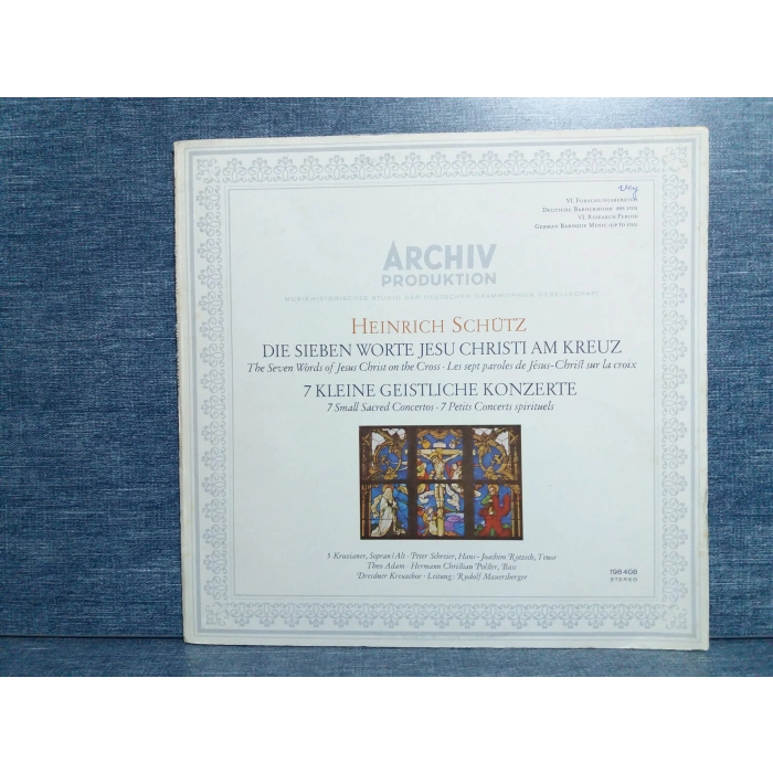HEINRICH SCHUTZ JESU CHRISTI MUSIC LP
