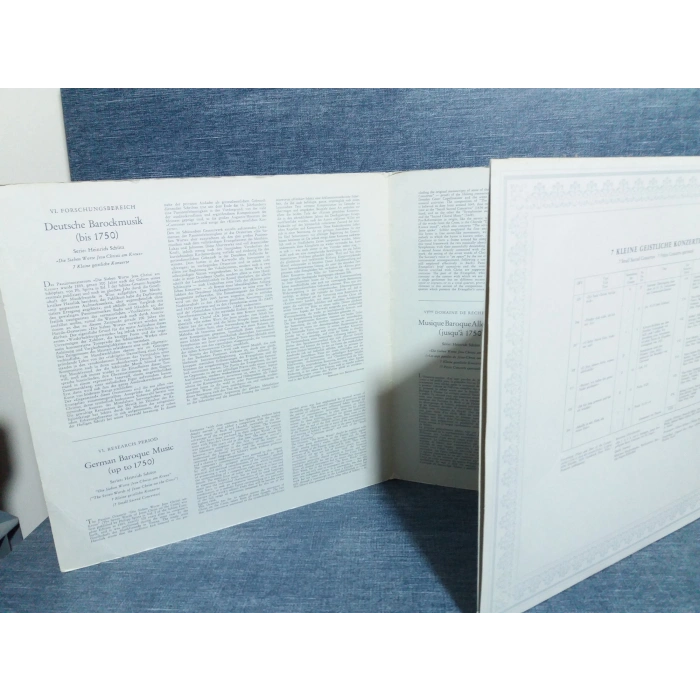 HEINRICH SCHUTZ JESU CHRISTI MUSIC LP