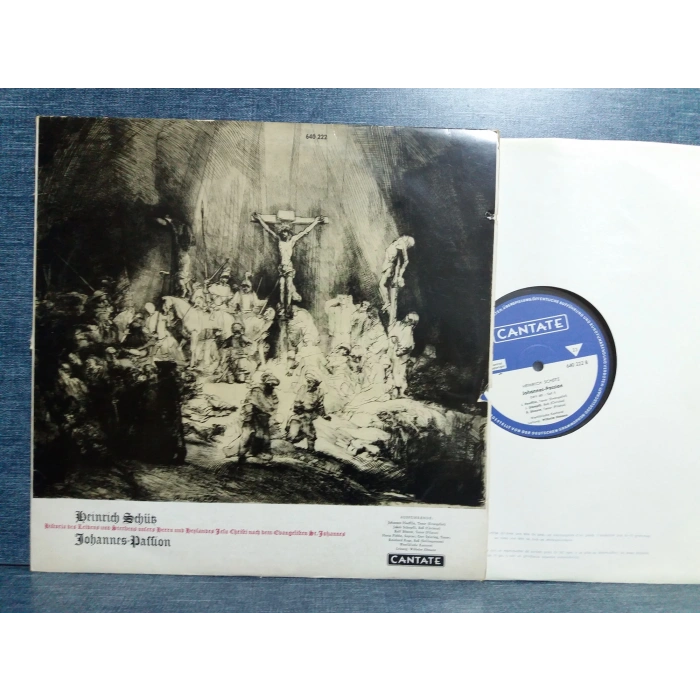HEINRICH SCHUTZ JOHANNES PASSION MUSIC LP
