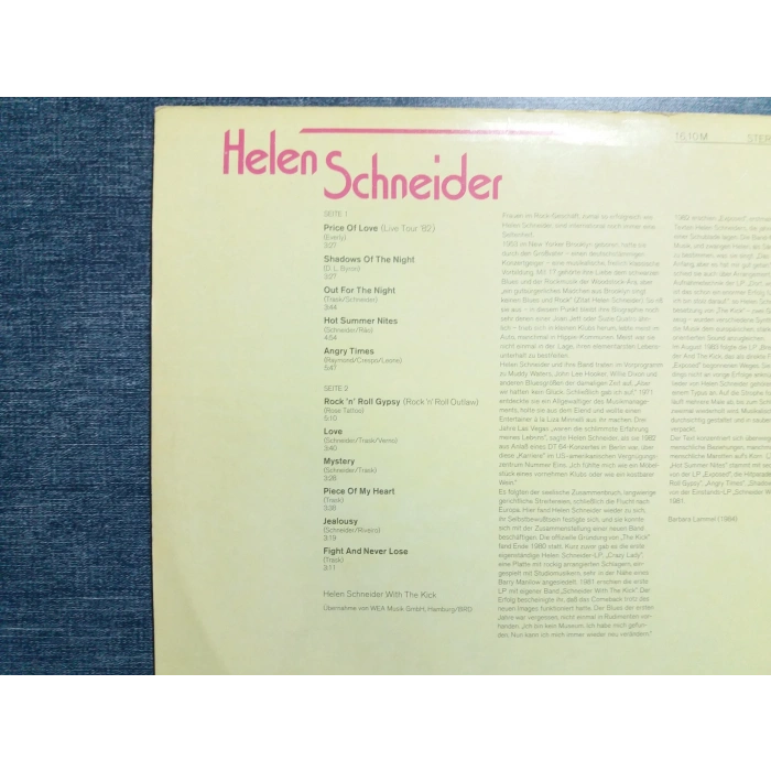 HELEN SCHNEIDER BEST AMIGA LP