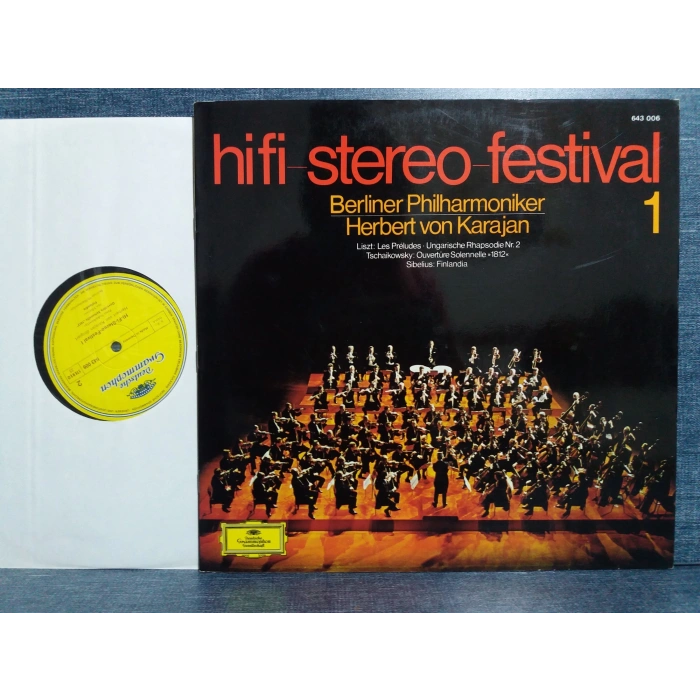 HIFI FESTIVAL LISZT PRELUDES TSCHAIKOWSKY 1812 SIBELUS FINLANDIA LP