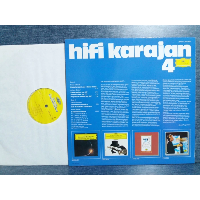 HIFI KARAJAN 4  SCHMIDT STRAUSS MASCAGNI DVORAK