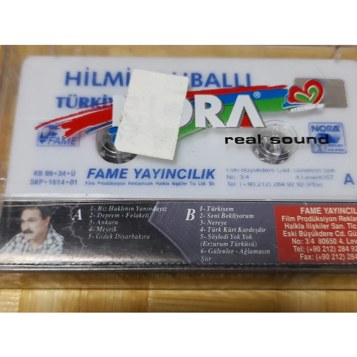 HİLMİ SAHBALLI TÜRKİYEM MÜZİK KASET