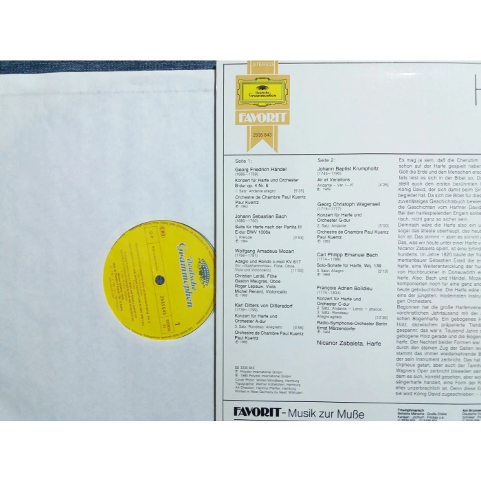 HIMMLISCHE HARFE VIRTUOSE KONZERT ZABALETA