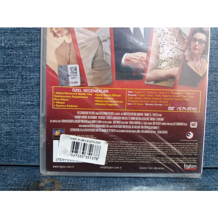 HITCHCOOK DVD FİLM (SIFIR)