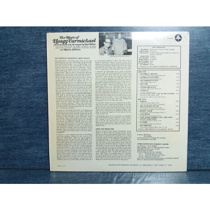 HOAGY CARMICHAEL MUSIC OF BOB WILBER MAXINE SULLIVAN